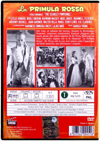 The Scarlet Pimpernel (Szkarłatny kwiat) [DVD]