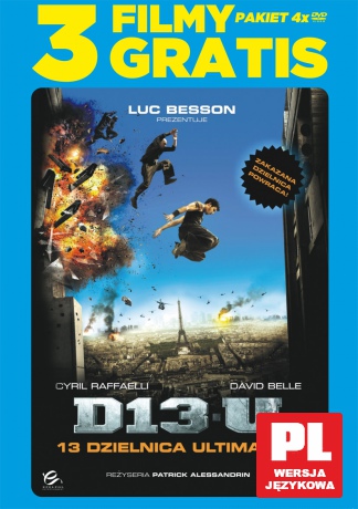 13 dzielnica ultimatum + 3 FILMY GRATIS [BOX] [4DVD]