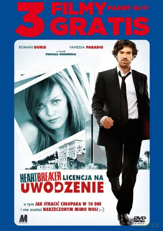 Heartbreaker. Licencja na uwodzenie + 3 FILMY GRATIS [BOX] [4DVD]
