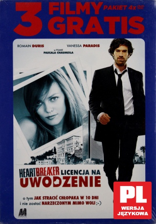 Heartbreaker. Licencja na uwodzenie + 3 FILMY GRATIS [BOX] [4DVD]