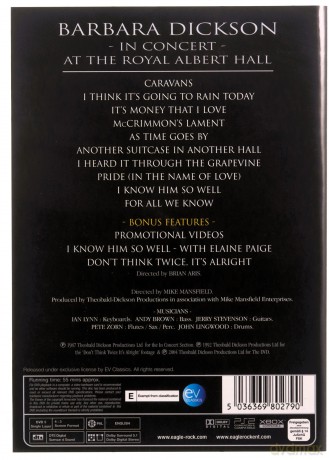 Barbara Dickson: In Concert - Live At The Royal Albert Hall [DVD]