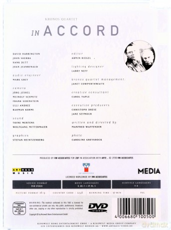 In Accord Kronos Quartet [DVD]