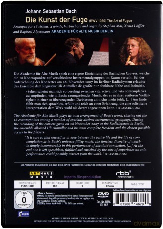 J.s Bach: The Art of Fugue [DVD]