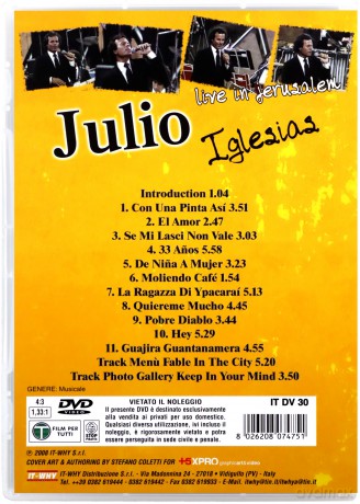 Julio Iglesias - Live in Jerusalem [DVD]