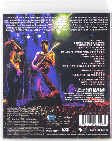Just Let Go Lenny Kravitz Live [DVD]