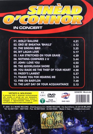 Sinead O'Connor: In Concert [DVD]