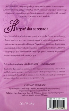 Romans historyczny 70: Hiszpańska serenada - Jennifer Blake [książka]