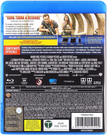 Kong: Skull Island (Kong: Wyspa Czaszki) [Blu-Ray]