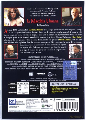 The Human Stain (Piętno) [DVD]