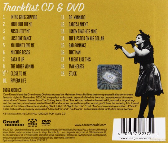 Caro Emerald: Live From Amsterdam - Deleted Scenes From The Cuttin Room Floor [CD]+[DVD]