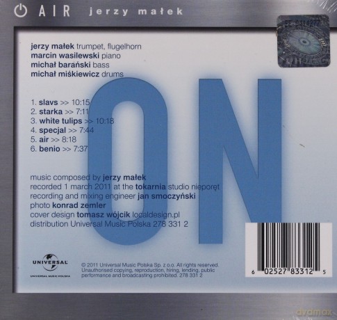 Jerzy Małek: Air (digipack) [CD]
