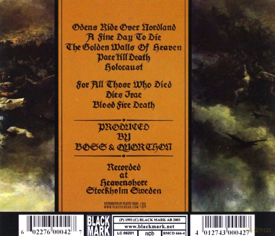 Bathory: Blood Fire Death [CD]