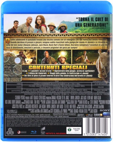 Jumanji: Przygoda w dżungli [Blu-Ray]