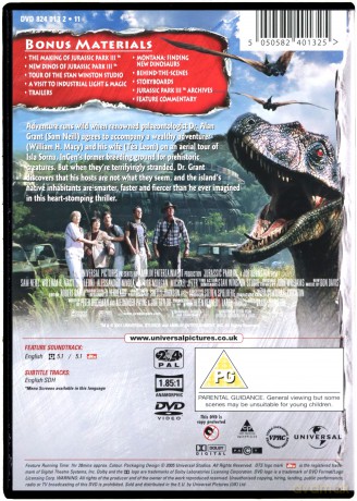 Jurassic Park 3 (Park jurajski 3) [DVD]
