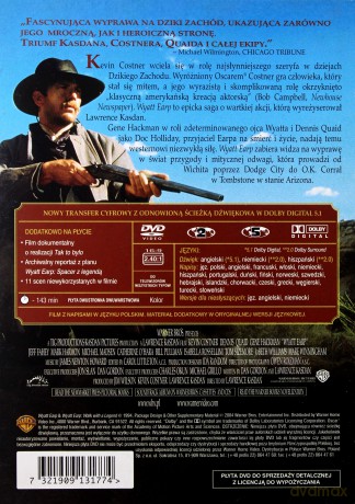 Wyatt Earp wydanie kolekcjonerskie [DVD]