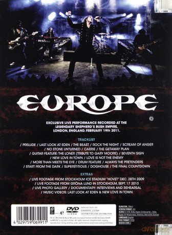 Europe: Live At Shepherd's Bush London [DVD]