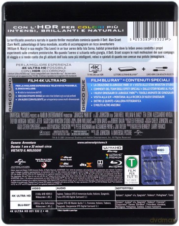 Jurassic Park 3 (Park jurajski 3) [Blu-Ray 4K]+[Blu-Ray]