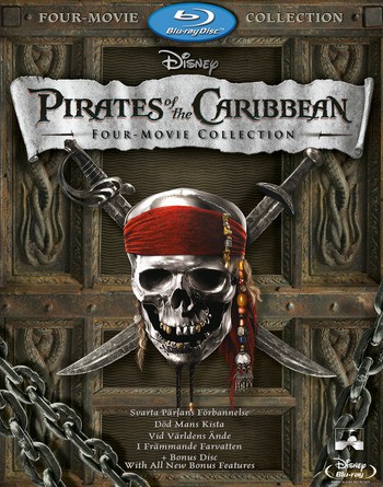 Piraci z Karaibów Quadrilogy BOX: Klątwa czarnej perły / Skrzynia umarlaka / Na krańcu świata / Na nieznanych wodach [BOX] [4Blu-Ray]
