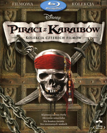 Piraci z Karaibów Quadrilogy BOX: Klątwa czarnej perły / Skrzynia umarlaka / Na krańcu świata / Na nieznanych wodach [BOX] [4Blu-Ray]