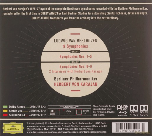 Ludwig van Beethoven - Le 9 sinfonie [Blu-Ray]