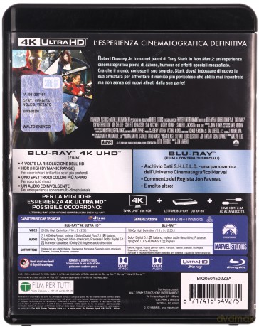 Iron Man 2 [Blu-Ray 4K]+[Blu-Ray]