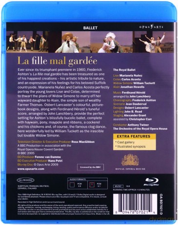 Louis Joseph Ferdinand Hérold: La fille mal gardée [Blu-Ray]