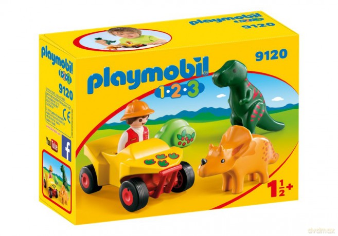 Badacz dinozaurów z quadem 9120 [FIGURKA]