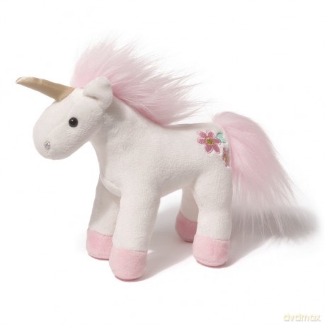 Maskotka Jednorożec z dźwiękiem 15,5 cm, biało-różowy