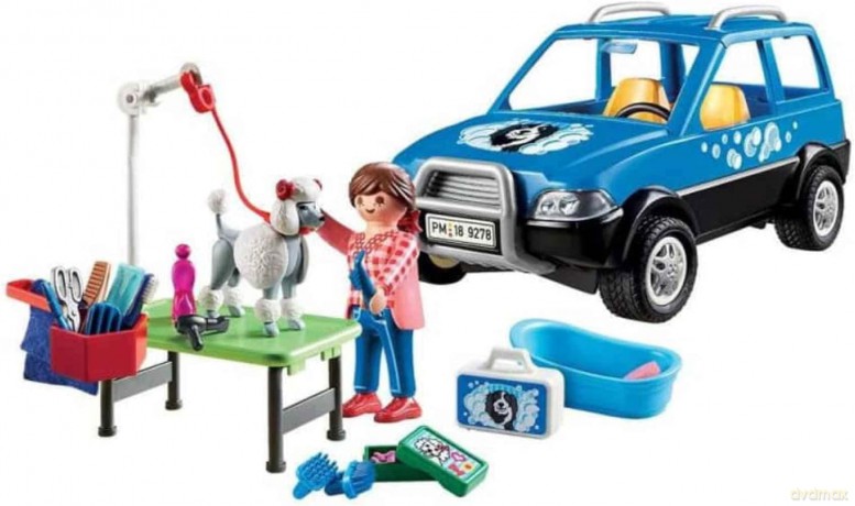 Zestaw figurek Mobilny salon dla psów [FIGURKA]