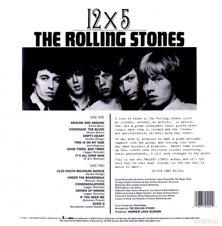 The Rolling Stones: 12 X 5 [Winyl]