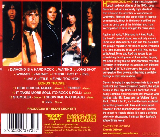 Legs Diamond: A Diamond Is A Hard Rock [CD]