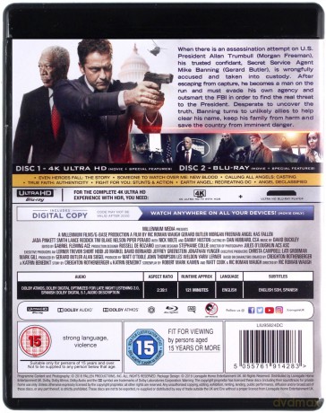 Angel Has Fallen (Świat w ogniu) [Blu-Ray 4K]+[Blu-Ray]