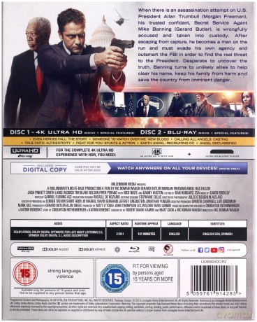 Angel Has Fallen (Świat w ogniu) [Blu-Ray 4K]+[Blu-Ray]