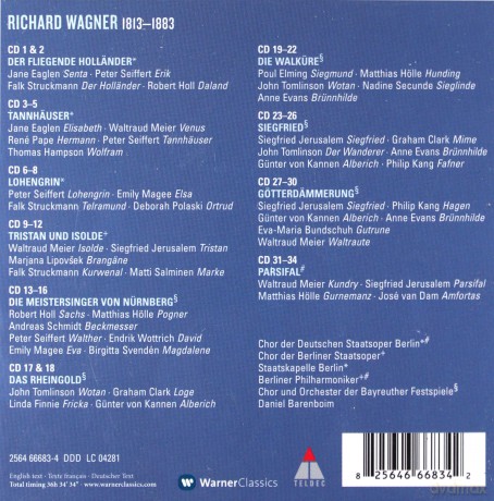 Daniel Barenboim: Complete Wagner Operas [34CD]