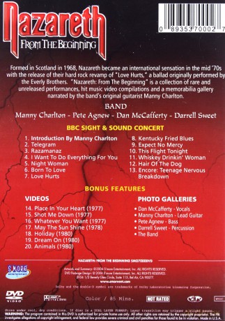 Nazareth: From The Beginning [DVD]