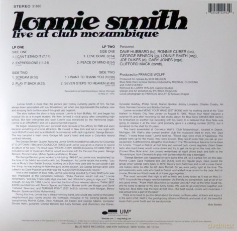 Lonnie Smith: Live At Club Mozambique [2xWinyl]