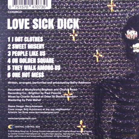 Barry Adamson: Love Sick Dick [CD]