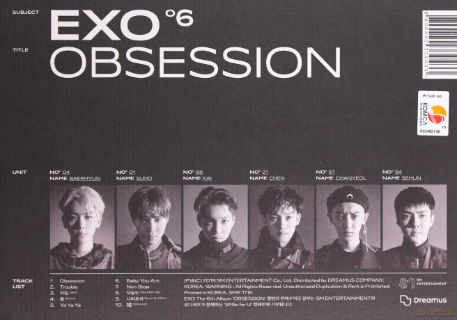 Exo: Obsession (Vol. 6) [CD]