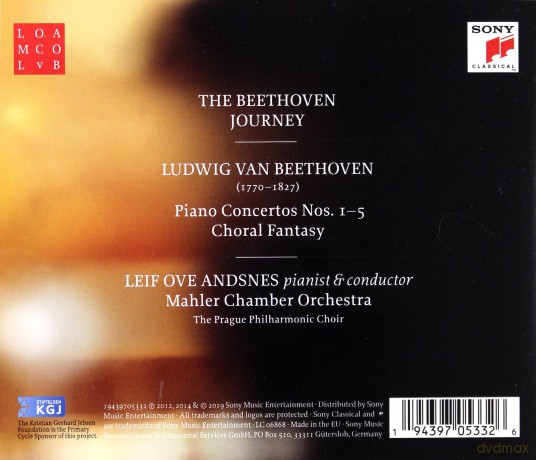 Leif Ove Andsnes: The Beethoven Journey - Piano Concertos Nos. 1-5 [3CD]
