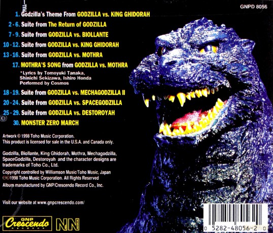 The Best Of Godzilla 1984-1995 soundtrack [CD]