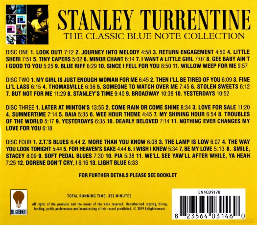 Stanley Turrentine: The Classic Blue Note Collection [4CD]