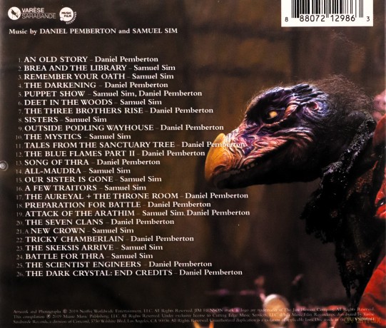 The Dark Crystal: Age Of Resistance. Vol. 2 soundtrack [CD]