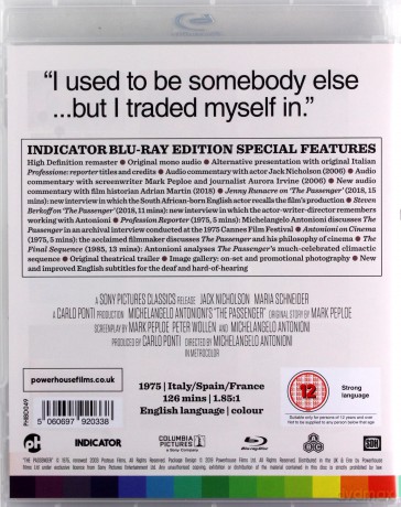 The Passenger (Zawód: reporter) [Blu-Ray]
