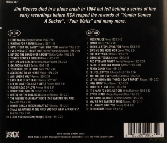 Jim Reeves: The Primo Collection [2CD]