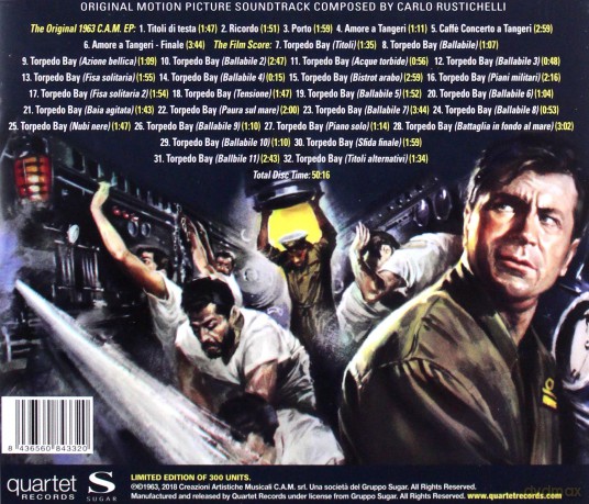 Torpedo Bay soundtrack (Carlo Rustichelli) [CD]