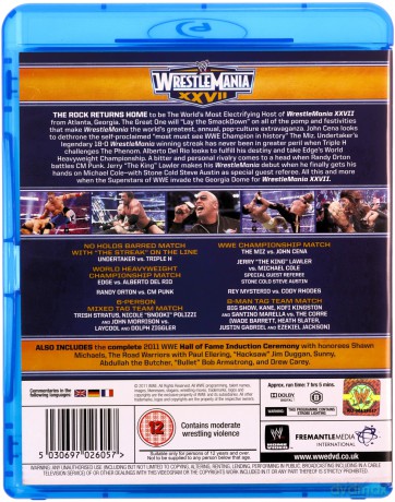 Wwe Wrestlemania 27 [2xBlu-Ray]