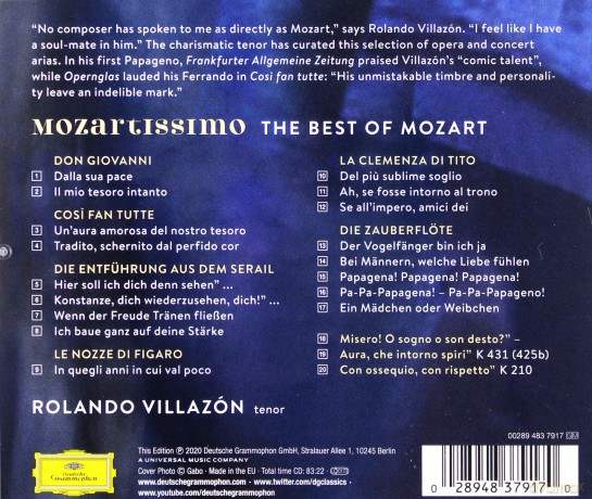 Rolando Villazon: Mozartissimo [CD]