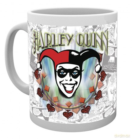 Batman Comic: DC Comics Batman Harley Quinn Logo Kubek wielokolorowy
