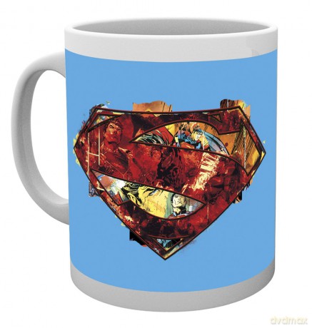 DC Comics: DC Comics Superman Art Logo Kubek wielokolorowy