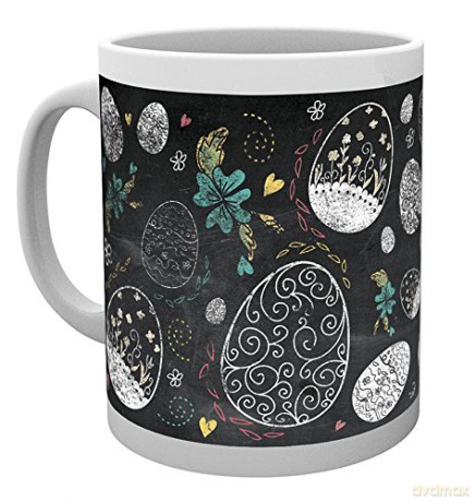 Easter: Easter, Chalkboard, Kubek ceramiczny